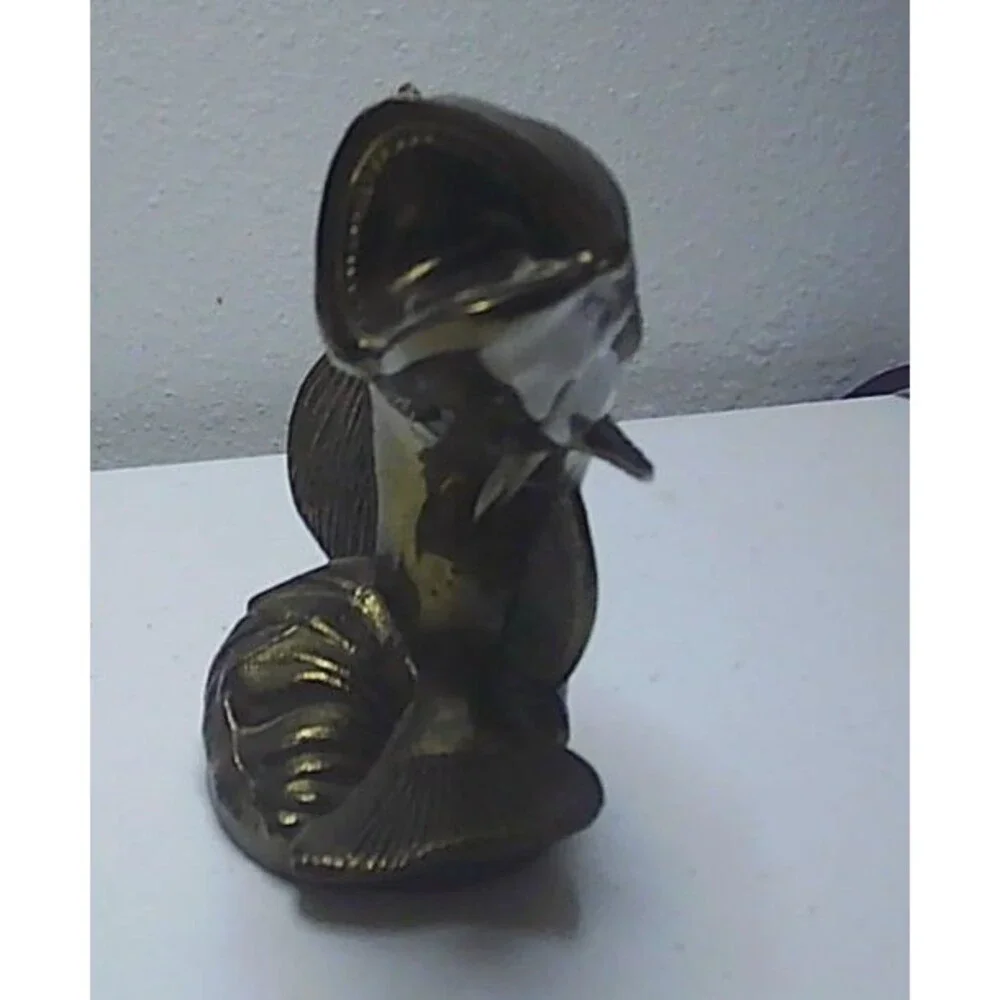 Wide mouth bass fish bottle opener / Paperweight pewter finish Made In USA